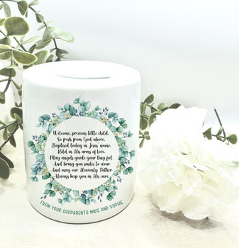  Australiana Personalised Ceramic Money Box - Baptism Gifts Australia 