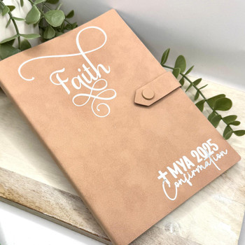 Faith Notebook for Confirmation or Communion - Pink   Faith Notebook for Confirmation or Communion - Pink