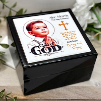  First Holy Communion Keepsake Box For Boys 