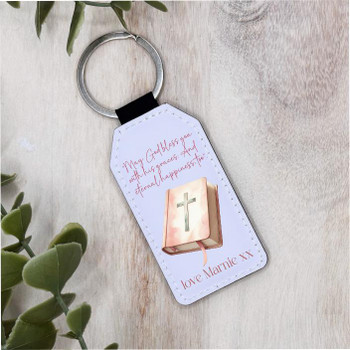 Girl's First Holy Communion Keyring - Personalised 