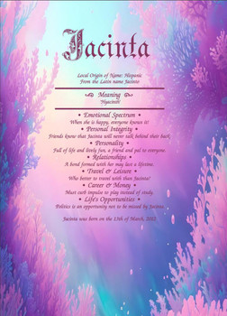 Name Meaning Certificate - 26 Designs - Perfect Christening or Baptism Gift   Name Meaning Certificate - 26 Designs - Perfect Christening or Baptism Gift
