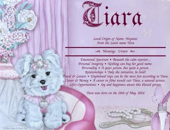 Name Meaning Certificate - 26 Designs - Perfect Christening or Baptism Gift   Name Meaning Certificate - 26 Designs - Perfect Christening or Baptism Gift