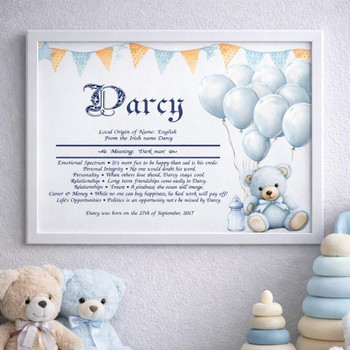  Name Meaning Certificate - 26 Designs - Framing Options Available 