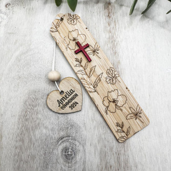 Personalised Floral Bookmark - 3 designs 