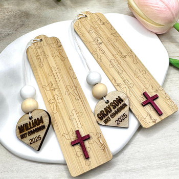  Personalised Cross Bookmark - 3 designs 