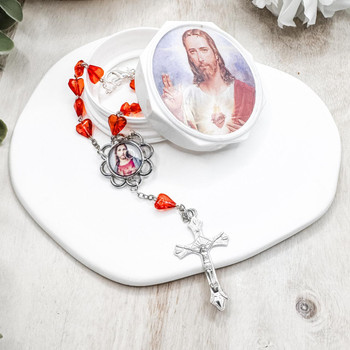 Crystal Faith Collection Sacred Heart of Jesus Limited Edition One Decade Rosary 
