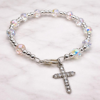 Crystal One Decade Rosary Bracelet 