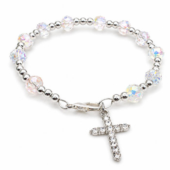  Crystal One Decade Rosary Bracelet 
