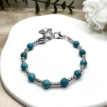  Turquoise One Decade Rosary Bracelet 