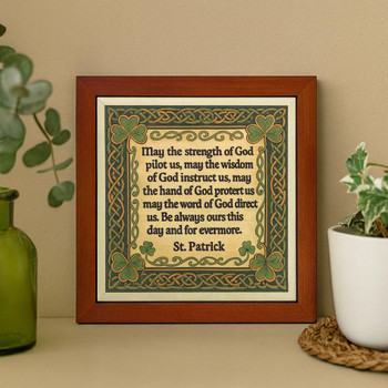  Irish Blessing Wooden Plaque – St. Patrick Quote – Self Standing Celtic Home Decor 