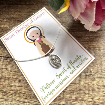   Personalised Saint Prayer Card and medal - Personalised for Student or School 