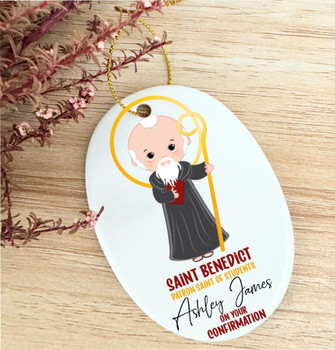  Personalised Patron Saint Hanging Plaque - Schools 