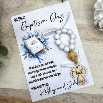  Custom Order - Baptism Rosary 