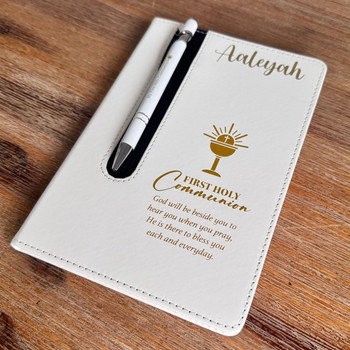  First Holy Communion Journal & Pen Gift Set – Personalised Option Available 