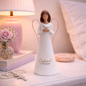 confirmation angel gift, ceramic angel confirmation australia, religious angel gift confirmation, catholic confirmation keepsake angel, gift boxed confirmation angel australia