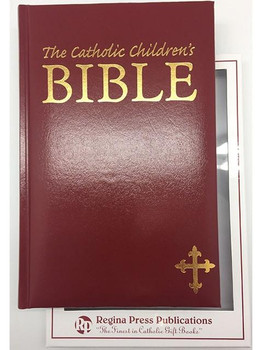 Personalised Catholic Children's Bible - White or Red 