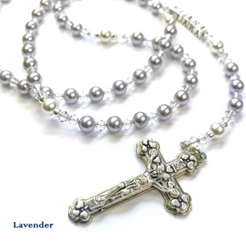  Personalised Swarovski Rosary Beads ✝ Catholic Crystal Rosary for Special Occasions 