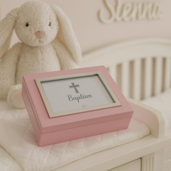 Personalised Baptism Keepsake Box –  Pink or Blue   Personalised Baptism Keepsake Box –  Pink or Blue