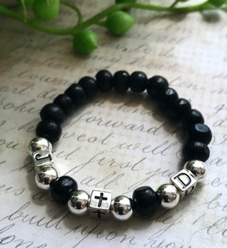  Popular Boy's Sterling Silver Personalised Bracelet 'Galilee' 