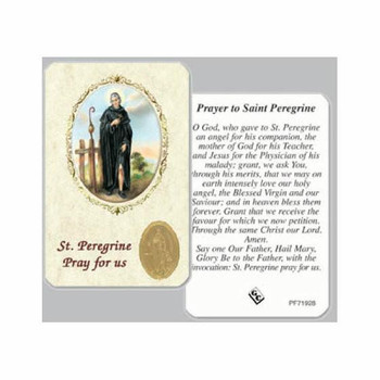 Saint Peregrine Holy Card   Saint Peregrine Holy Card