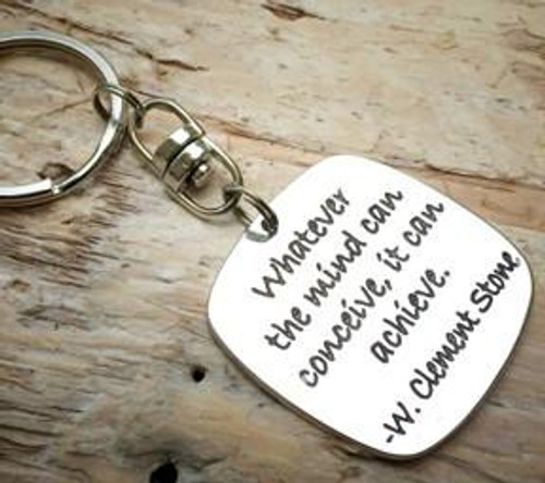 Poetic Pieces Key Ring - 'Whatever the Mind Can Conceive' - ENGRAVINGINCLUDED   Poetic Pieces Key Ring - 'Whatever the Mind Can Conceive' - ENGRAVINGINCLUDED