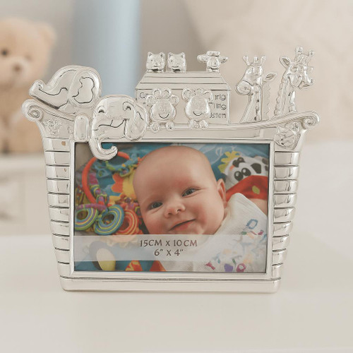  Silver-plated Noah's Ark Photo Frame 