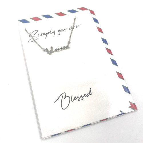 Heartfelt Jewellery 'Blessed' Charm Necklace   Heartfelt Jewellery 'Blessed' Charm Necklace