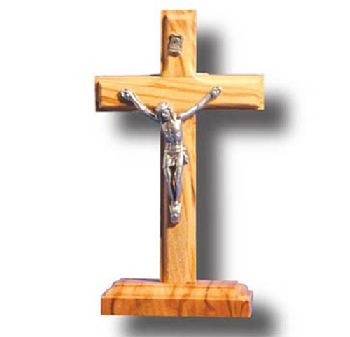 Olive Wood Standing Crucifix Olive Wood Standing Crucifix