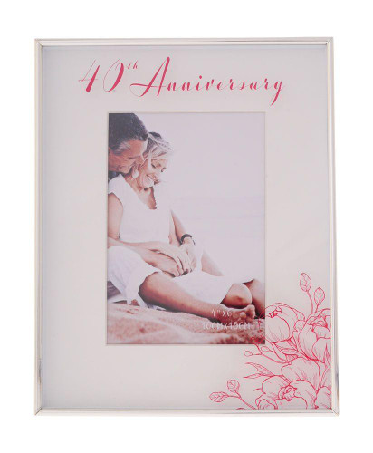 Ruby 40th  Anniversary Photo Frame   Ruby 40th  Anniversary Photo Frame
