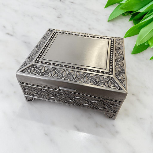  Pewter Trinket Box - Engraving Included 