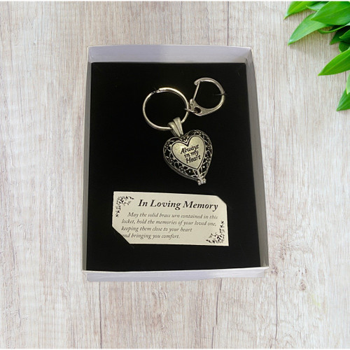 memorial urn keyring