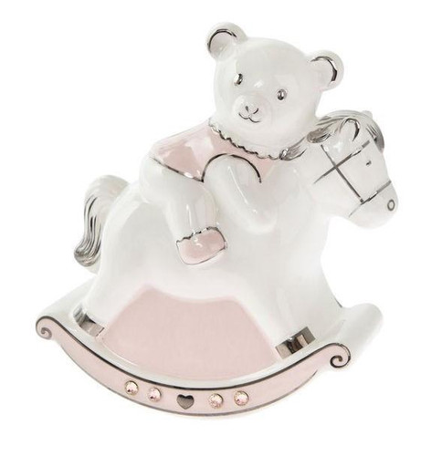 Rocking Horse Baby Money Box - Pink or Blue   Rocking Horse Baby Money Box - Pink or Blue