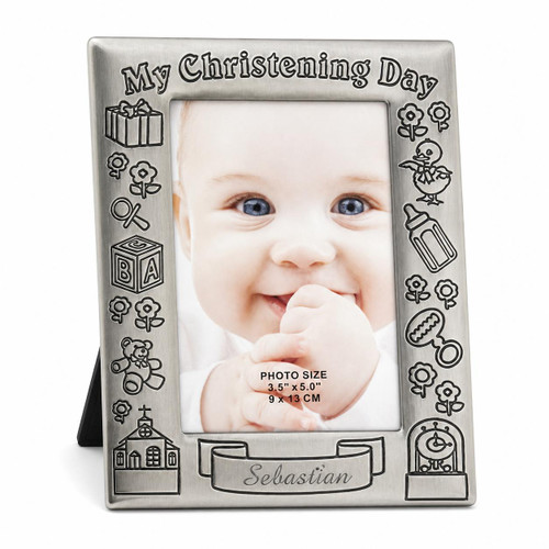  Pewter Photo Frame - Christening Day 