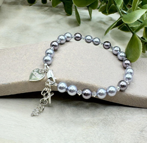  Girls Swarovski Bracelet 'Harmony' - Popular Girl's Christian Gift 