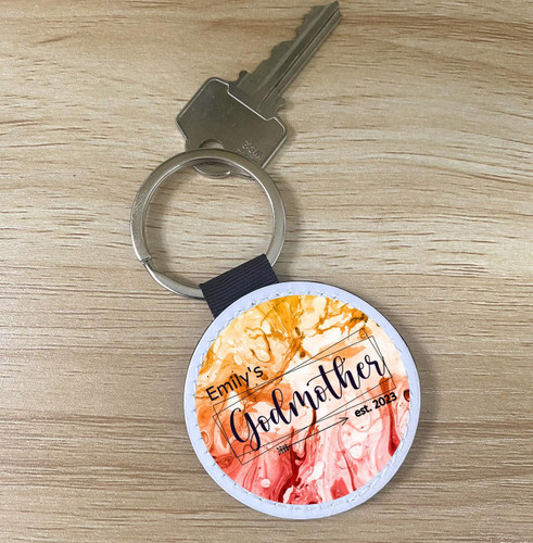 Personalised Godmother Keyring   Personalised Godmother Keyring