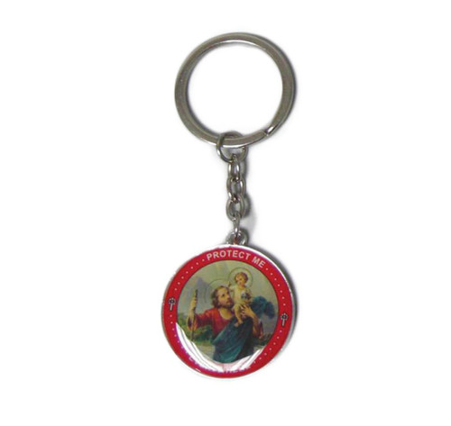  Colour Saint Christopher Keyring 