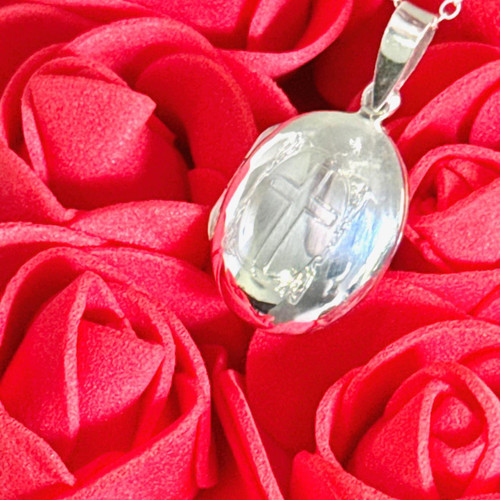  Sterling Silver Prayer Locket 