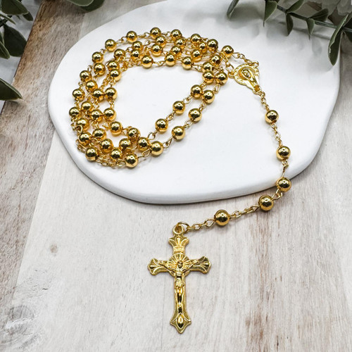  Gold-plated Rosary Beads 
