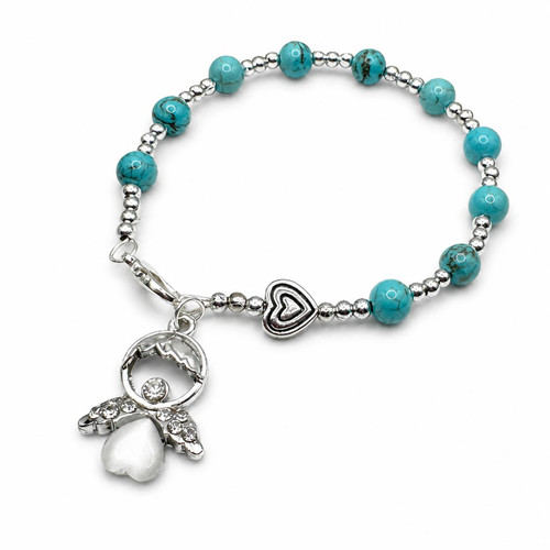  Turquoise One Decade Rosary Bracelet 