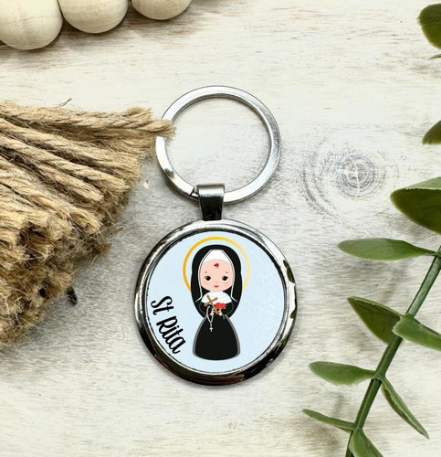  Personalised Saint Keyring - Personalised Gift for Graduation - Schools 