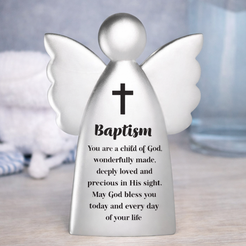 baptism angel gift, christening angel keepsake, silver baptism ornament, religious baby gift, guardian angel baptism, christening keepsake, baby baptism present, catholic baptism gift, christian baby keepsake, faith nursery decor