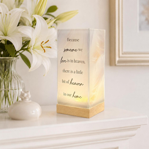  Memorial LED Lamp - Heaven Glass Lamp with Timer 