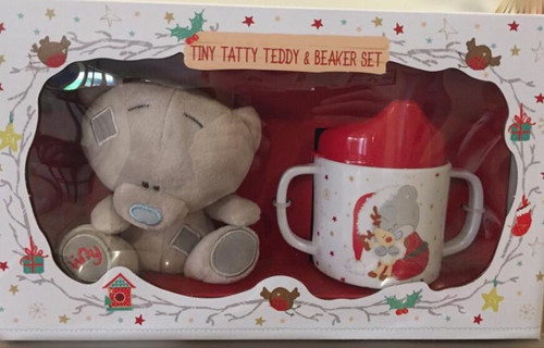 Tatty Teddy Baby Sippy Cup and Plush Toy   Tatty Teddy Baby Sippy Cup and Plush Toy