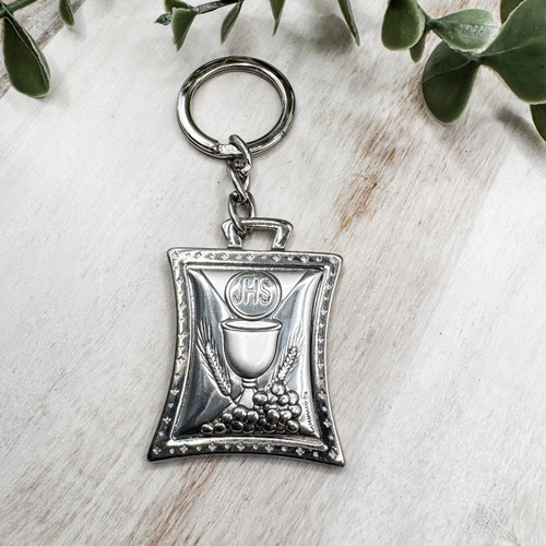 Sterling Silver Chalice Keyring   Sterling Silver Chalice Keyring