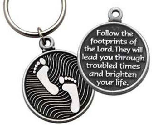  Footprints Keyring 