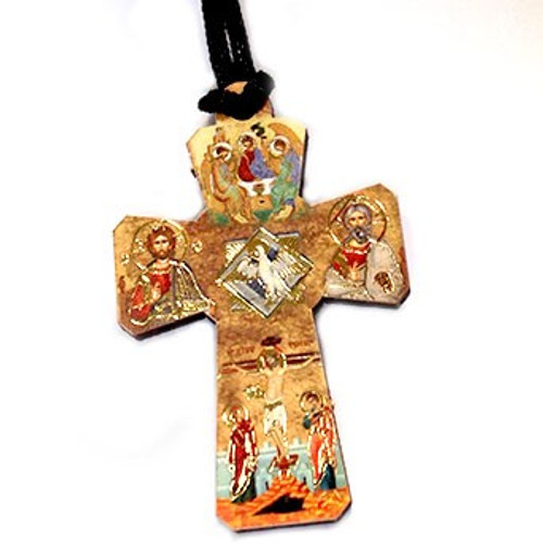 Wooden Cross Necklace
