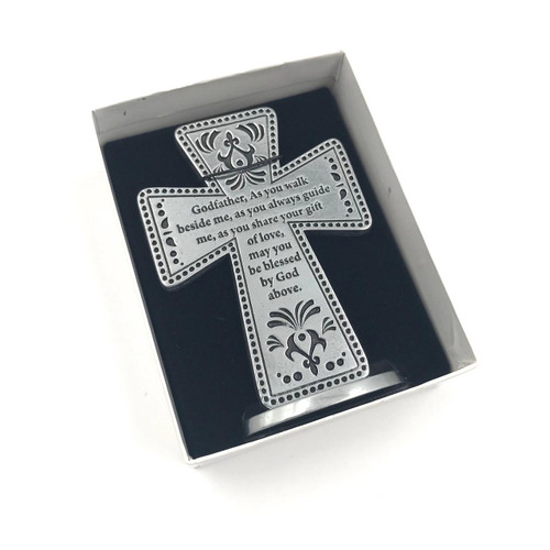 Godfather Pewter Cross - Special Godfather Gift 