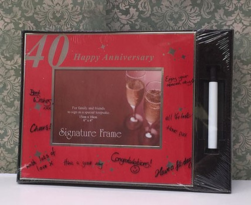 buy 40th anniversary signature frame