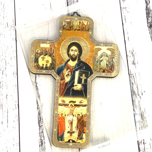  Icon Cross - Christ The Teacher 
