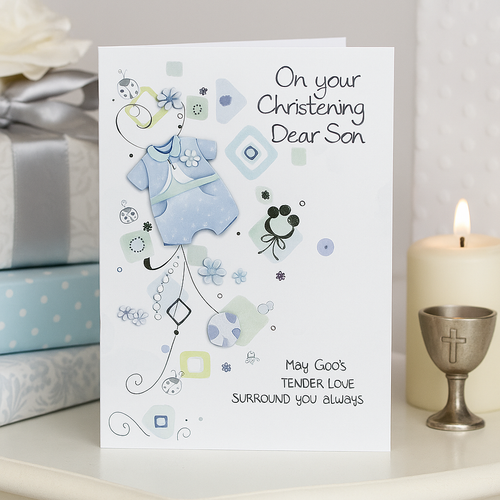 buy christening card for your son